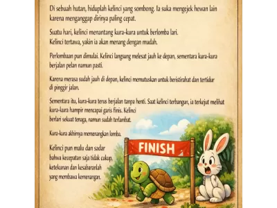 Kelinci dan Kura-kura berlomba